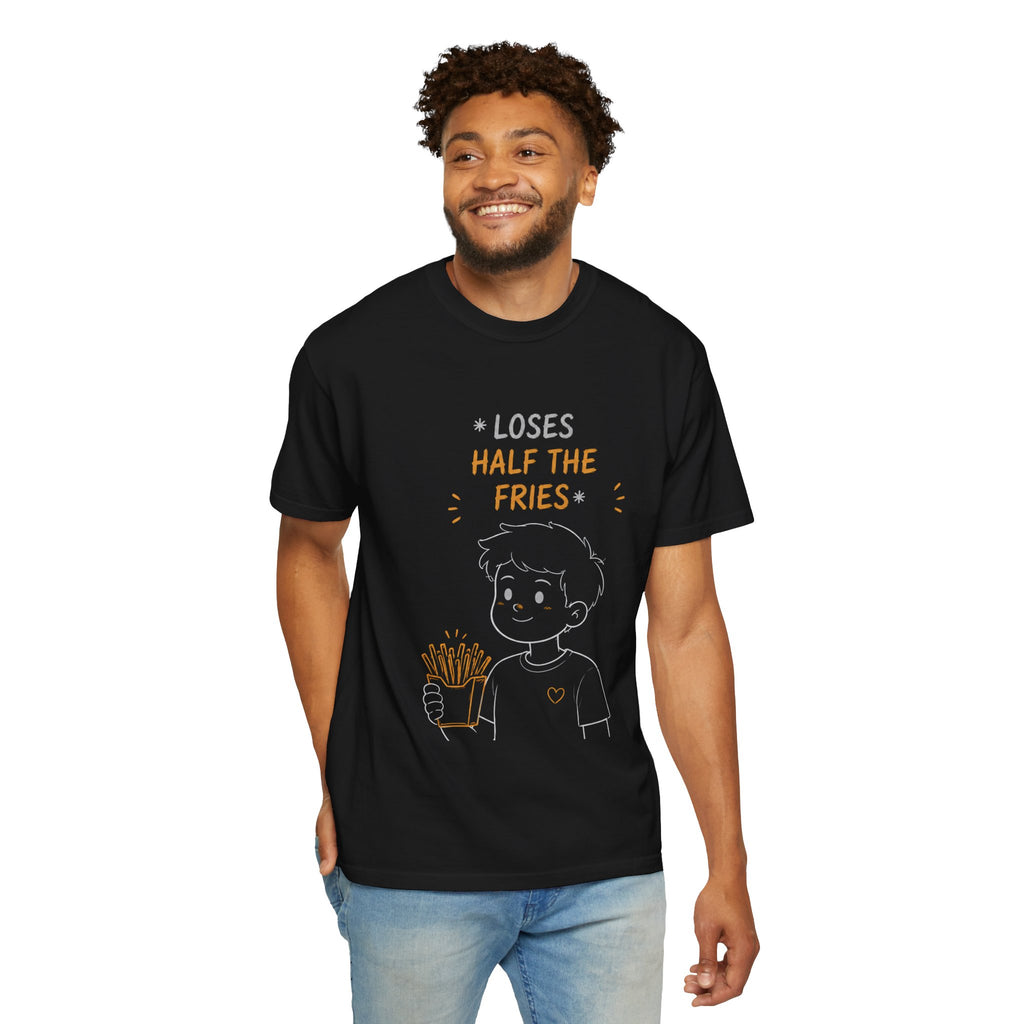 Loses Half the Fries T-Shirt — Funny Snack Lover Graphic Tee