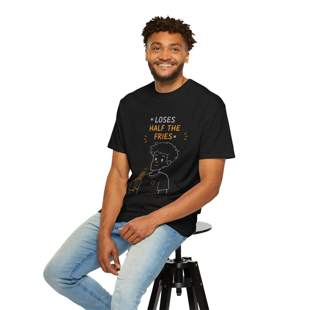 Loses Half the Fries T-Shirt — Funny Snack Lover Graphic Tee