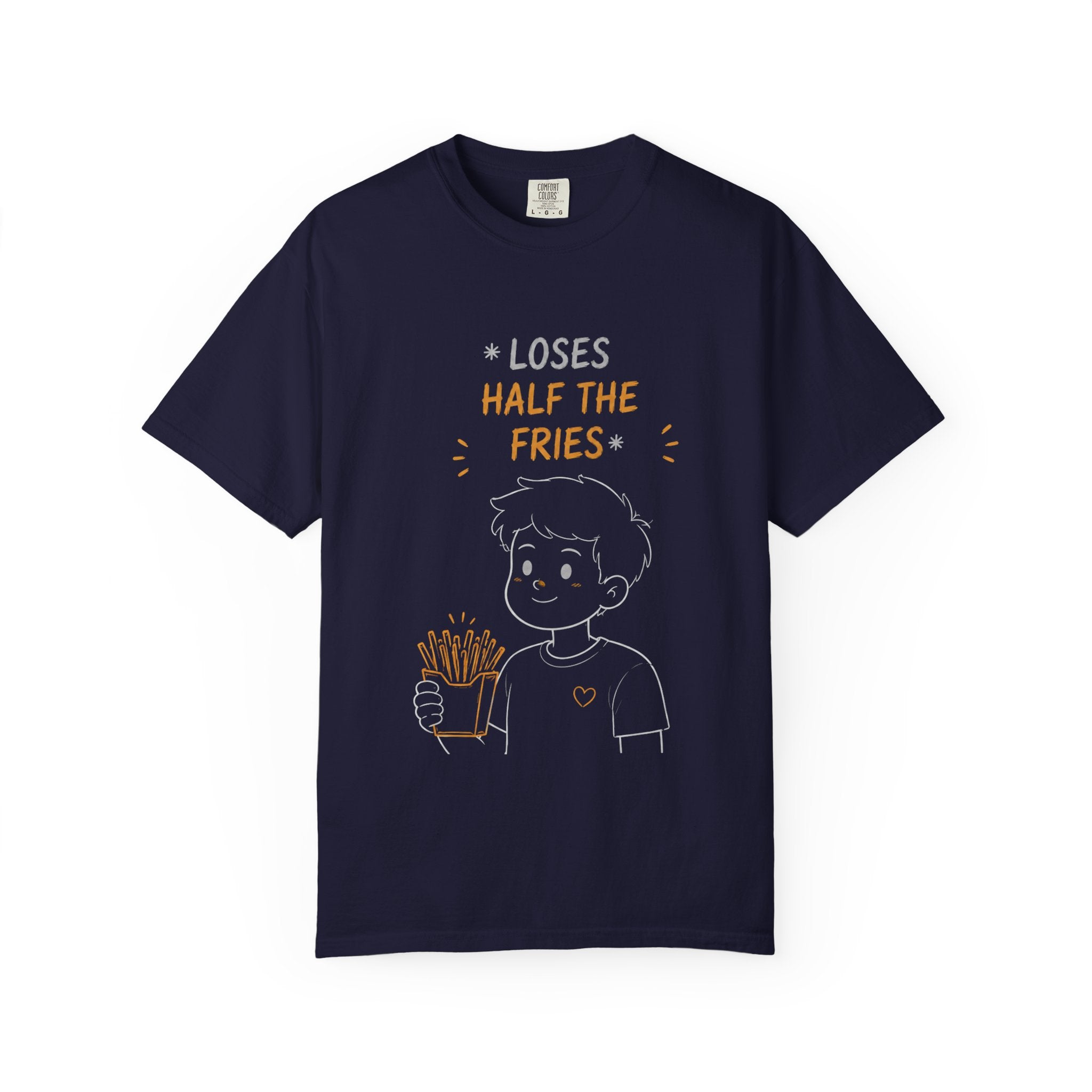 Loses Half the Fries T-Shirt — Funny Snack Lover Graphic Tee