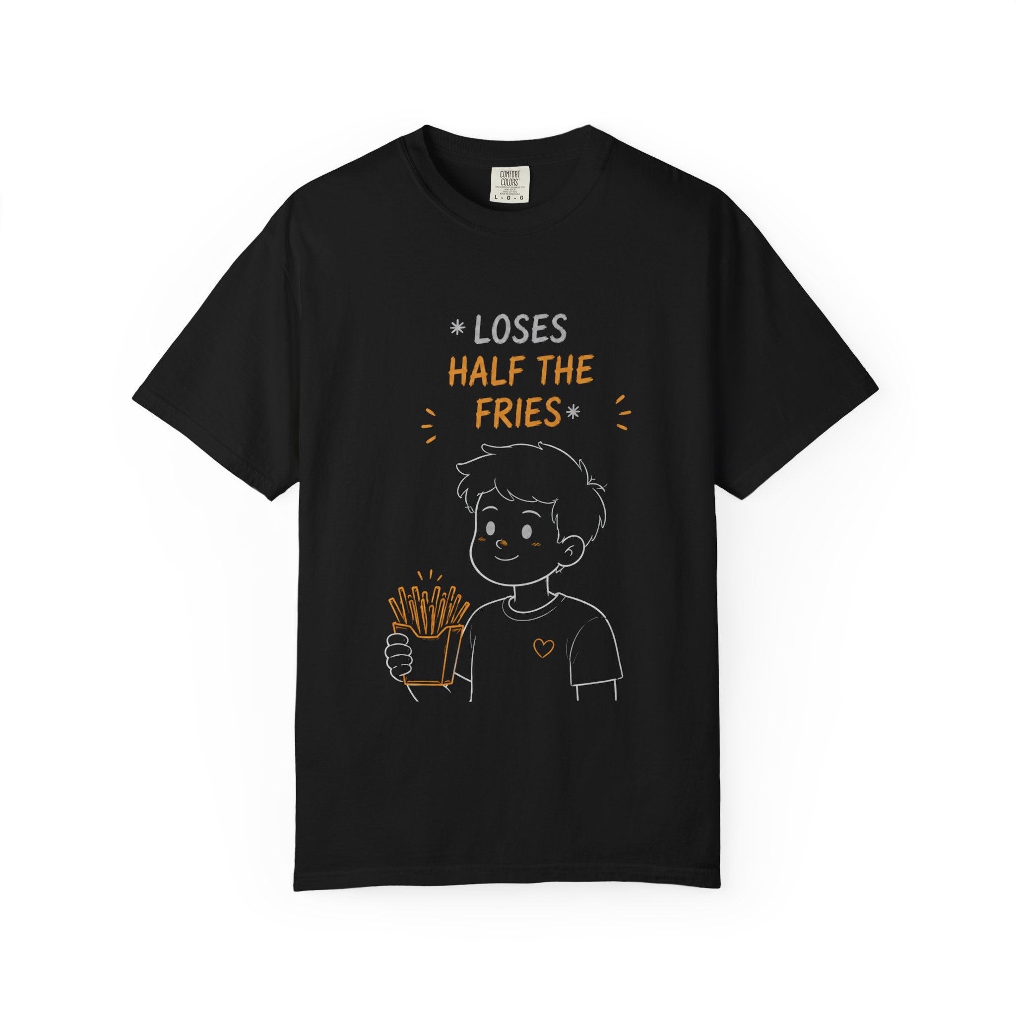 Loses Half the Fries T-Shirt — Funny Snack Lover Graphic Tee